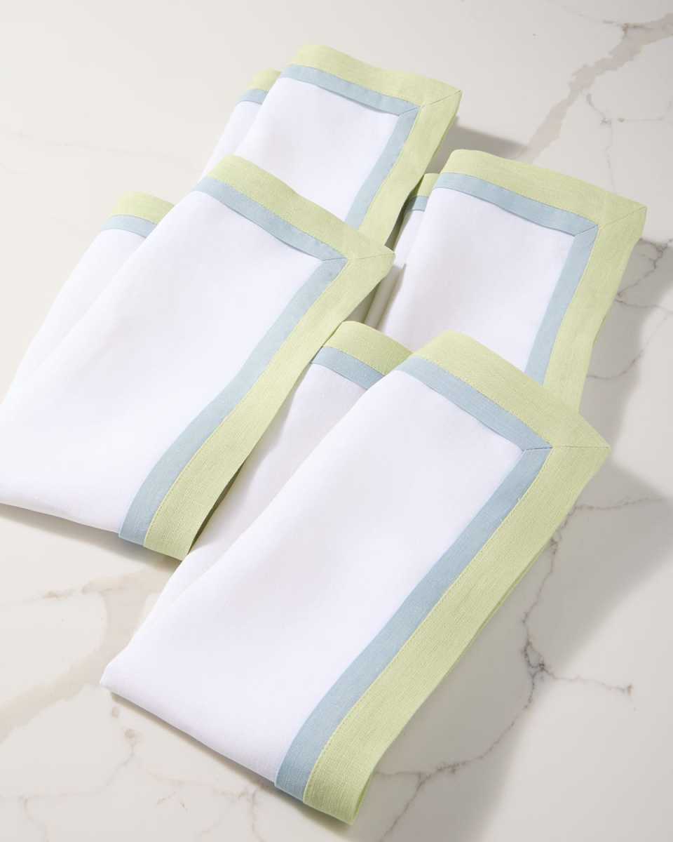 Tailored Border Napkins, Set of 4